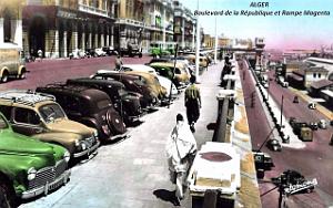 Alger - Boulevard de la Republique et Rampe Magenta